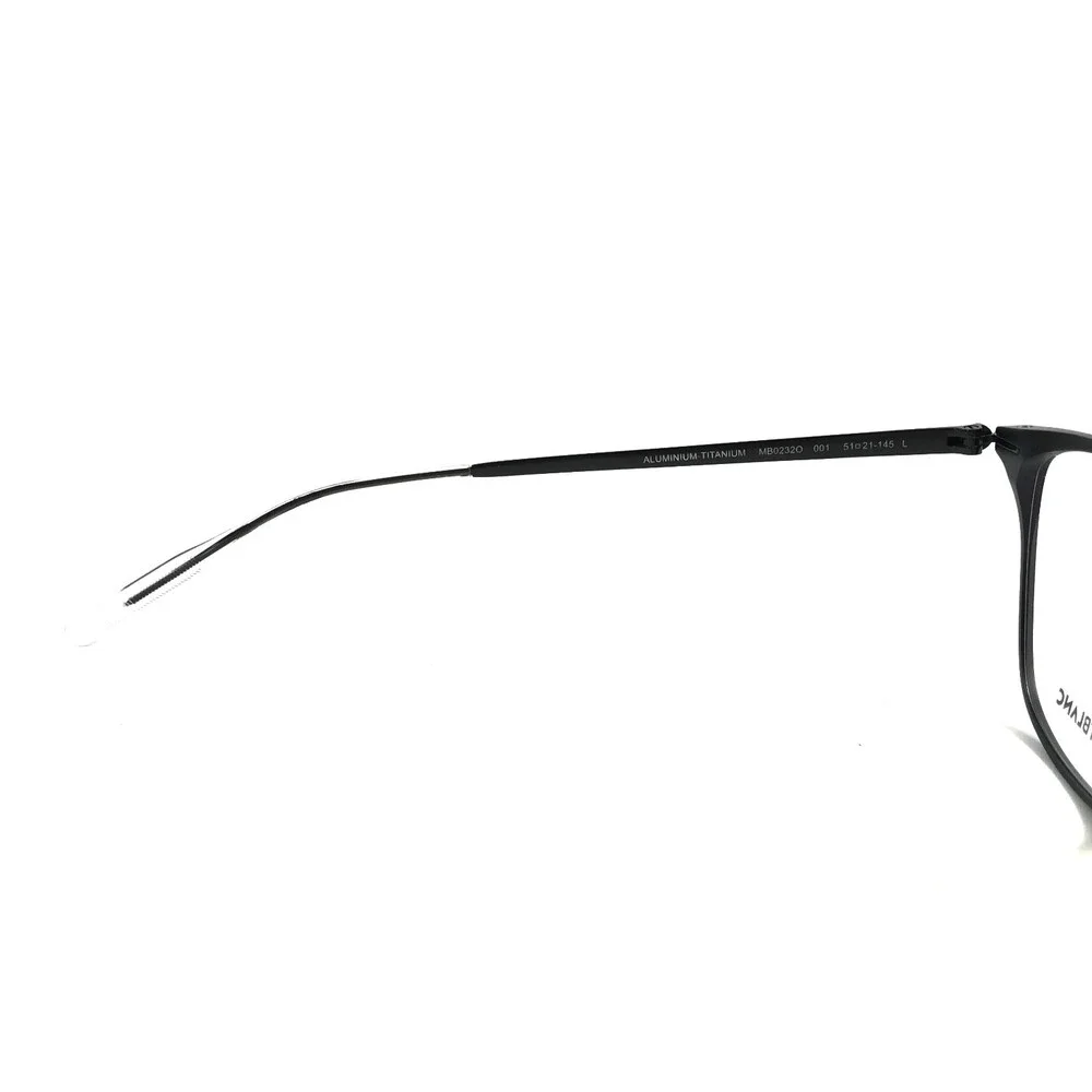 Montblanc Eyeglasses Frames MB0232O 001 Matte Black Square Full Rim 51-21-145